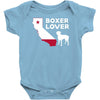 californian boxer lover Baby Bodysuit