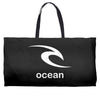 surfing ocean Weekender Totes