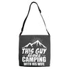 Camper Couple Man White Adjustable Strap Totes