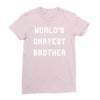 world's okayest brother Ladies Fitted T-Shirt
