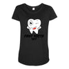 First Tooth Date Maternity Scoop Neck T-shirt