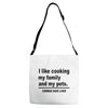 i like cooking Adjustable Strap Totes