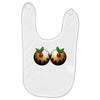 christmas pudding boobs funny Baby Bibs