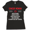 Cancer Woman Ladies Fitted T-Shirt