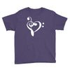 music heart rock baseball jersey Youth Tee