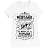Vintage Aged To Perfection 1944 Ladies Fitted T-Shirt