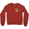 Rainbow Equality Heart Crewneck Sweatshirt