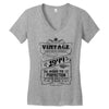 Vintage Aged To Perfection 1944 Women's V-Neck T-Shirt