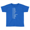 beard length chart Toddler T-shirt