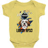 who loves lhasa apso Baby Bodysuit