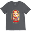 brown bear V-Neck Tee