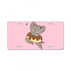 Pusheen the Cat Muscular with Donut License Plate