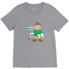 breaking bricks V-Neck Tee