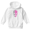 two coloured skull Youth Hoodie