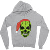 santa clous skeleton Zipper Hoodie