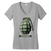 hand grenade military army Women's V-Neck T-Shirt