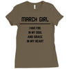 March Girl Ladies Fitted T-Shirt