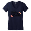 blessed mommy  flower Women's V-Neck T-Shirt