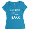 the janoskians dogs gonna bark Women's Triblend Scoop T-shirt