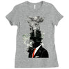 business man Ladies Fitted T-Shirt