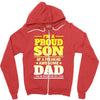proud son dad Zipper Hoodie