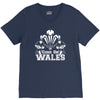 come on wales funny nations rugby V-Neck Tee