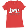 the loop where Chicago rocks 97.9 fm 98 fm radio station Ladies Fitted T-Shirt