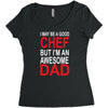 awesome chef dad Women's Triblend Scoop T-shirt