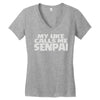 my uke calls me senpai Women's V-Neck T-Shirt