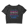 don't be jealous just because i'm a super cute november girl Crop Top