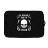 Life Begins at Forty 1978 the Birth of Legends Laptop sleeve