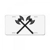 Axe License Plate