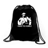 iron sheik wrestling iran funny Drawstring Bags
