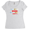 i may be wrong rare Women's Triblend Scoop T-shirt