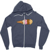 quadruple dip towe Zipper Hoodie