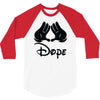 mickey mouse sexy dope 3/4 Sleeve Shirt