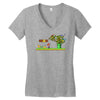 revenge of the turtles Women's V-Neck T-Shirt