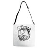 explore, travel, live and love life Adjustable Strap Totes
