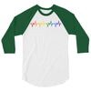 LGBT Heartbeat 3/4 Sleeve Shirt