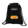 Waiting for Player 3 Gamer Drawstring Bags