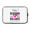 Reading Yoga Wine Balance Laptop sleeve