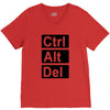 control alt delete V-Neck Tee
