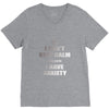 i can't keep calm because i have anxiety V-Neck Tee
