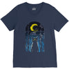 moon visitor V-Neck Tee