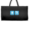 your girlfriend my girlfriend mens funny t shirt Weekender Totes
