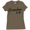 grandma to be Ladies Fitted T-Shirt