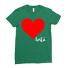 Besties Heart Family Matching Ladies Fitted T-Shirt