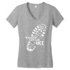 wander explore hike Women's V-Neck T-Shirt
