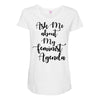 Women, love, Rights, Feminism, Feminist, Female, Funny, Woman, Girl Po Maternity Scoop Neck T-shirt