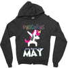 UNICORN ARE BORN IN MAY Zipper Hoodie